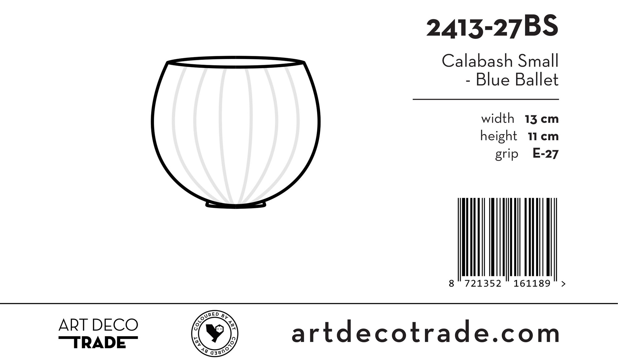 Calabash Small - Blue Ballet