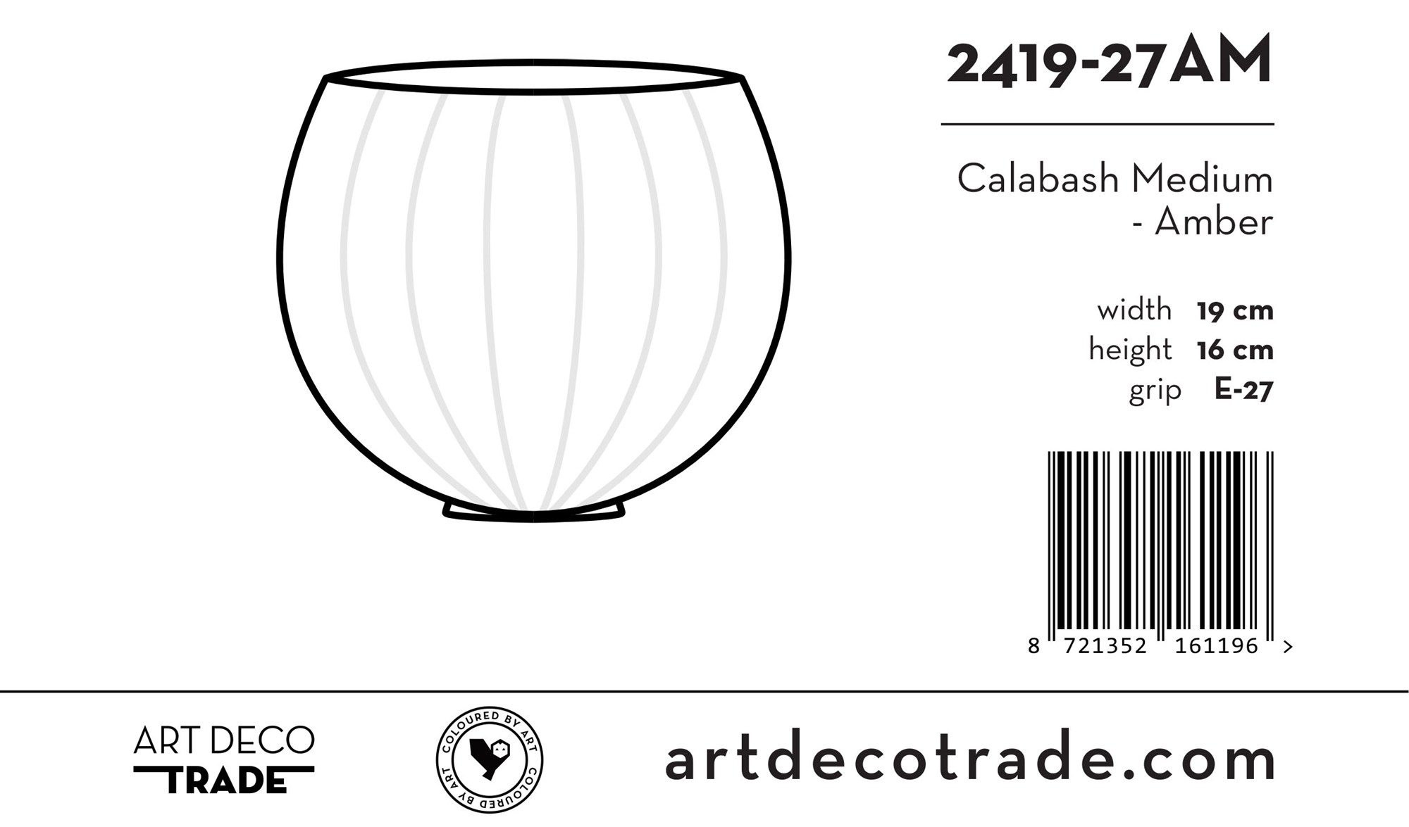 Calabash Medium - Amber