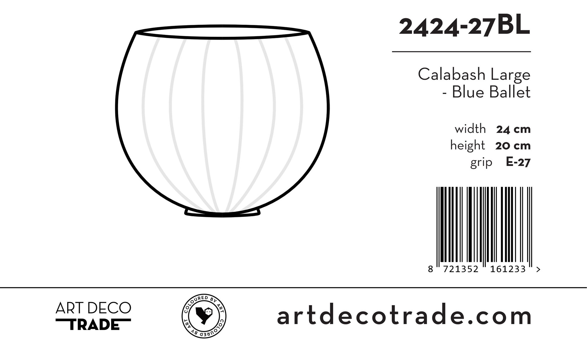 Calabash Large - Blue Ballet