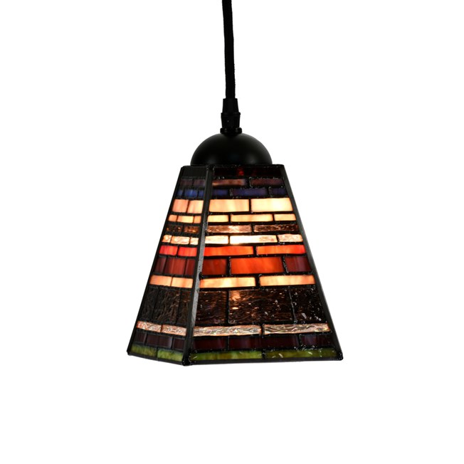 Tiffany Pendant Lamp Industrial Small - On