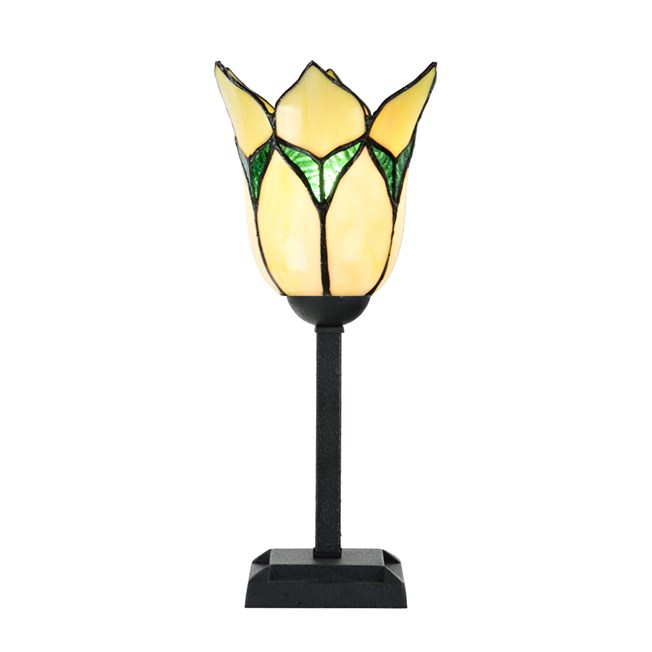 Tiffany Table Lamp Lovely Flower Yellow - On