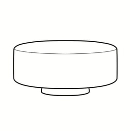 Glass Lampshade Low Cilinder Opal Ø 20