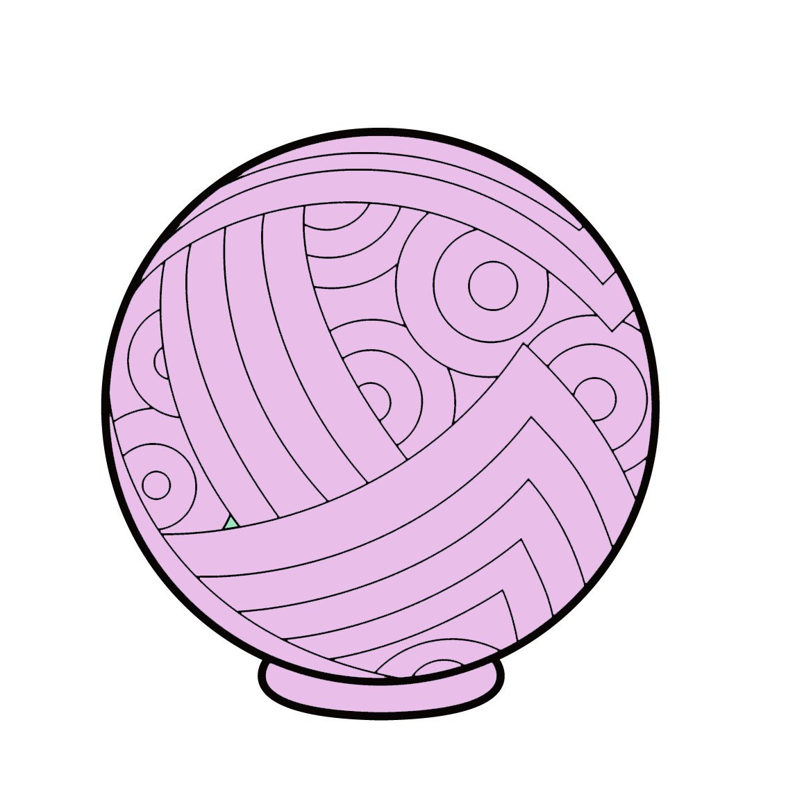 Glasschirm Nouveau Romance Blush