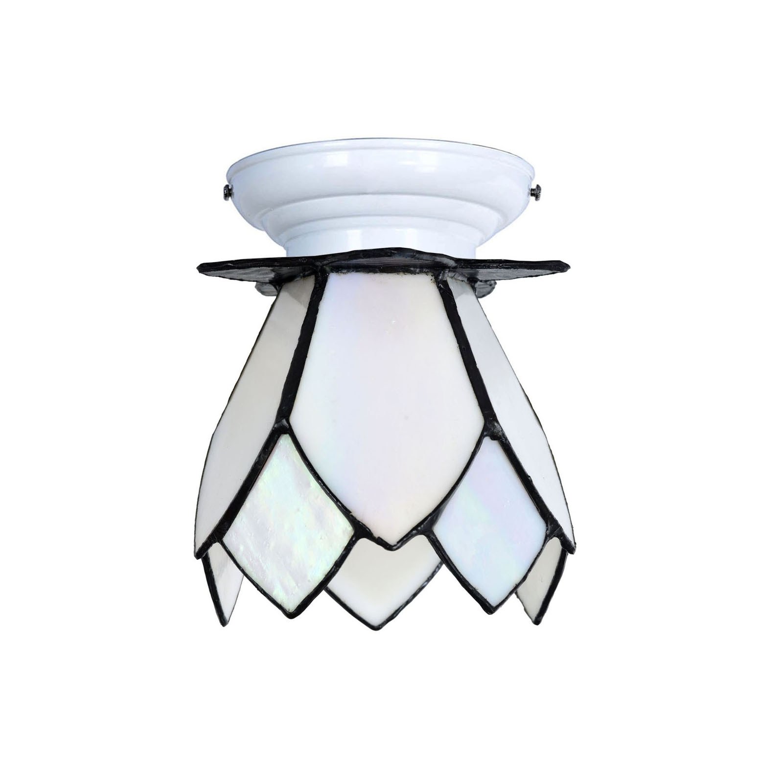 Tiffany Plafonnière wit met White Lotus 