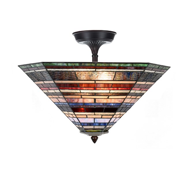 Tiffany Extended Ceiling Lamp Industrial