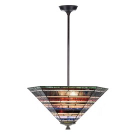 Tiffany up-light Pendant Lamp Industrial large