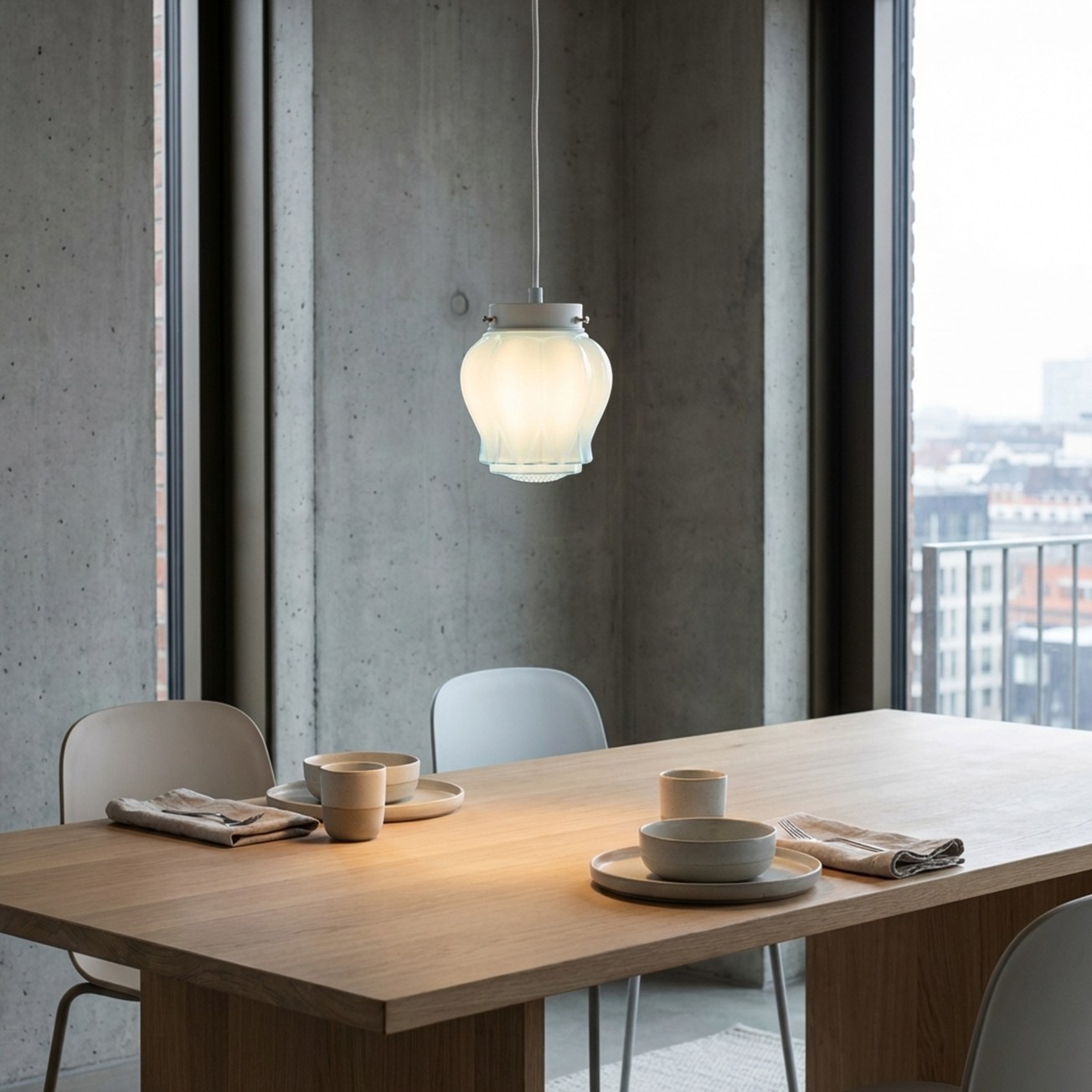 Eden Misty Retro Pendelleuchte mit Kabel