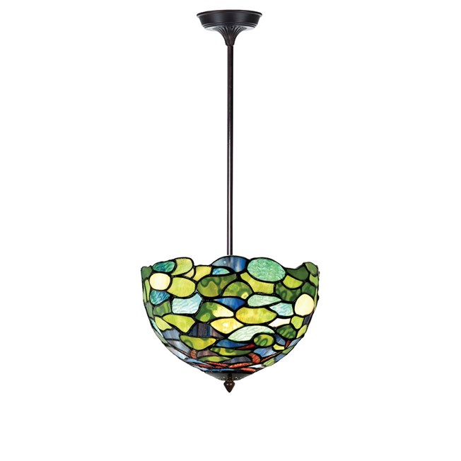 Tiffany up-light Pendant Lamp Hydrangea