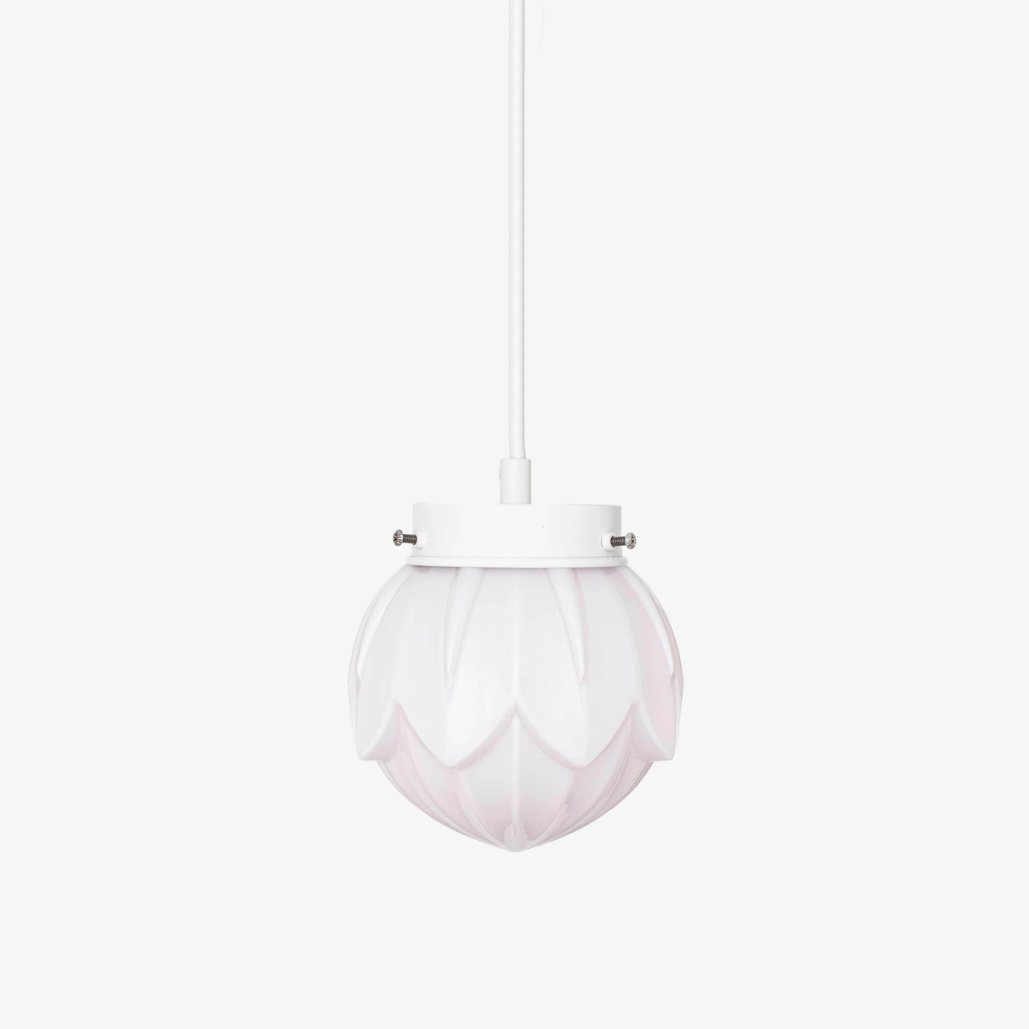 Lotus Blush Retro Pendelleuchte mit Kabel