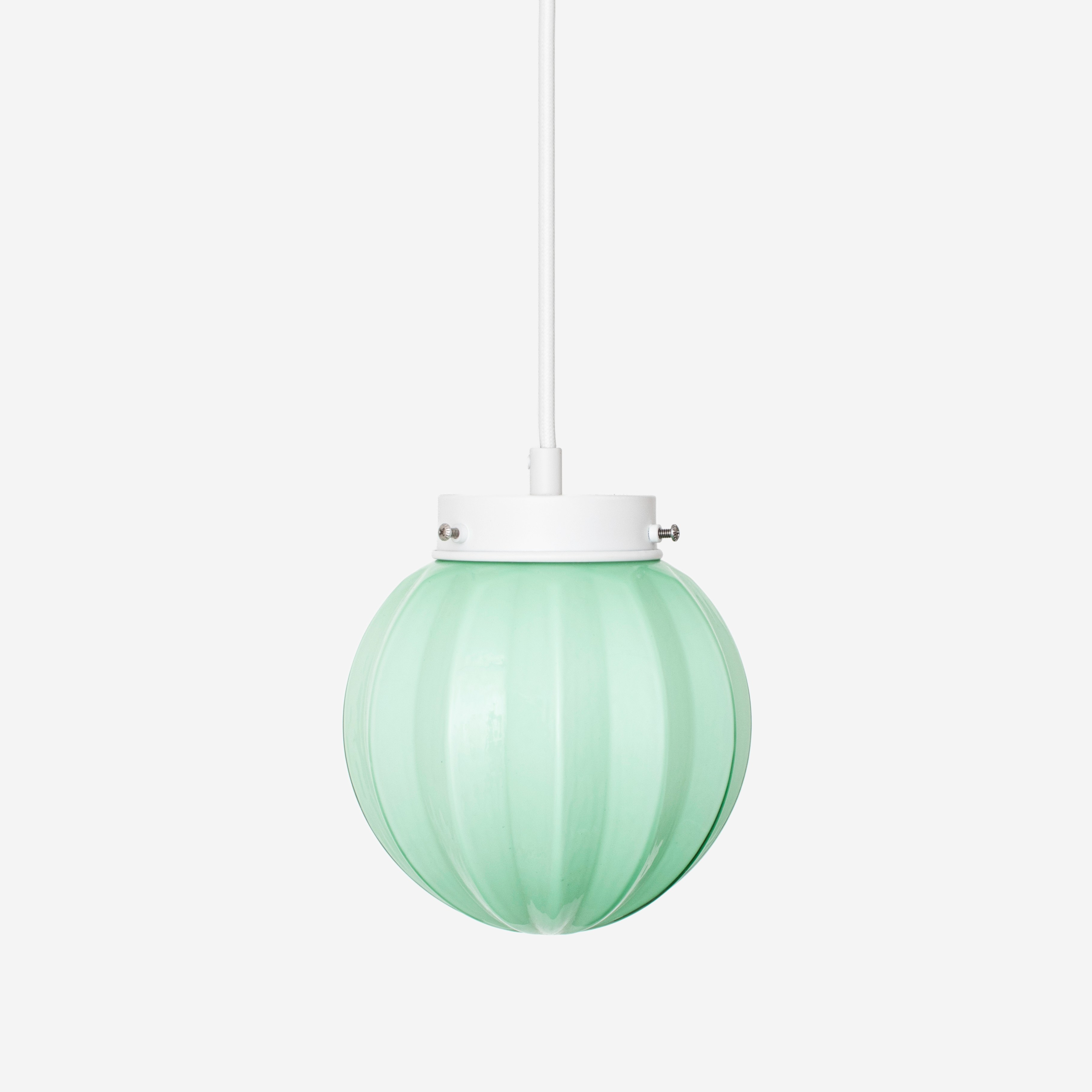 Carambola Mint Retro Pendelleuchte mit Kabel