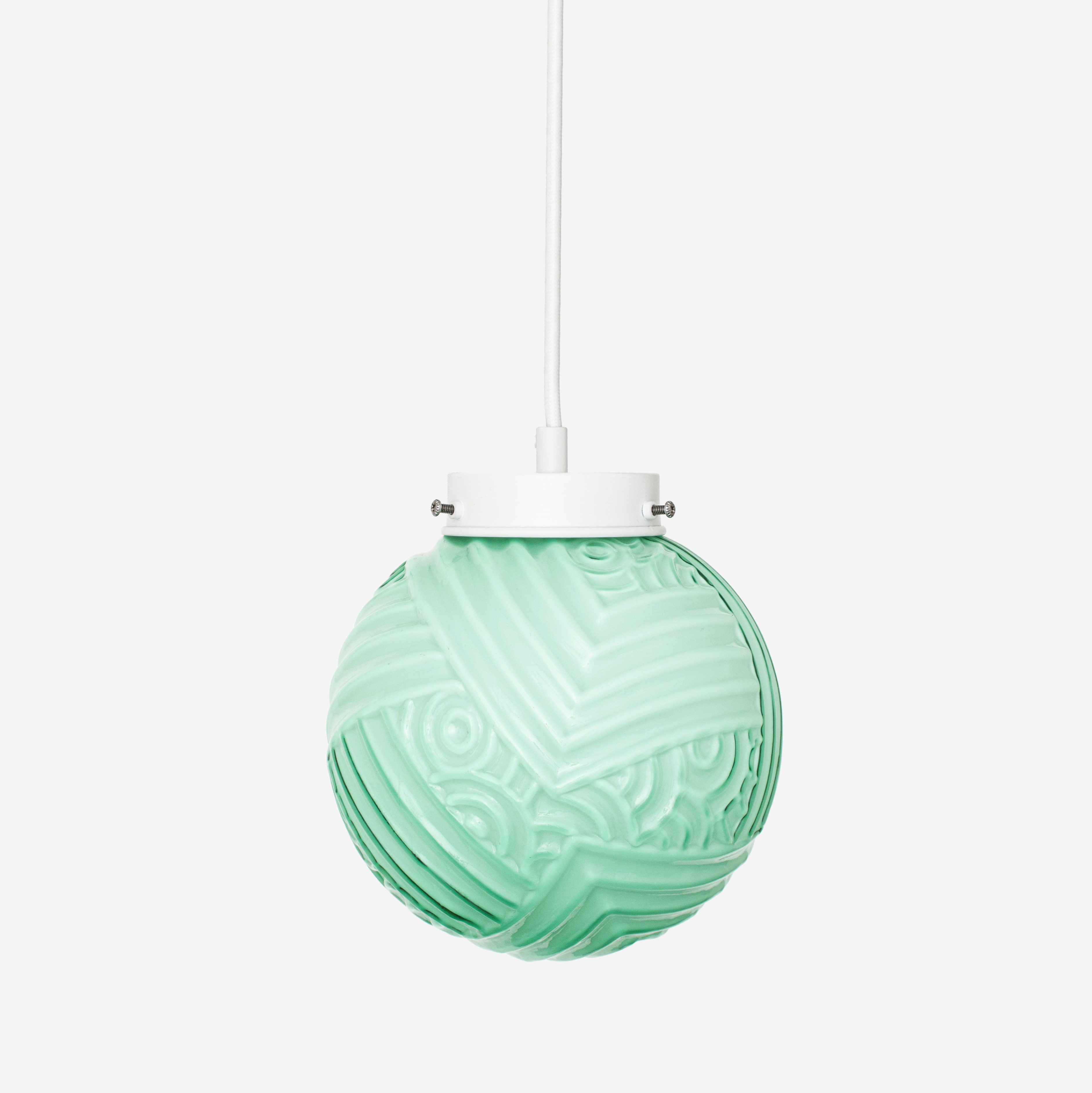 Nouveau Romance Mint Retro Pendelleuchte mit Kabel