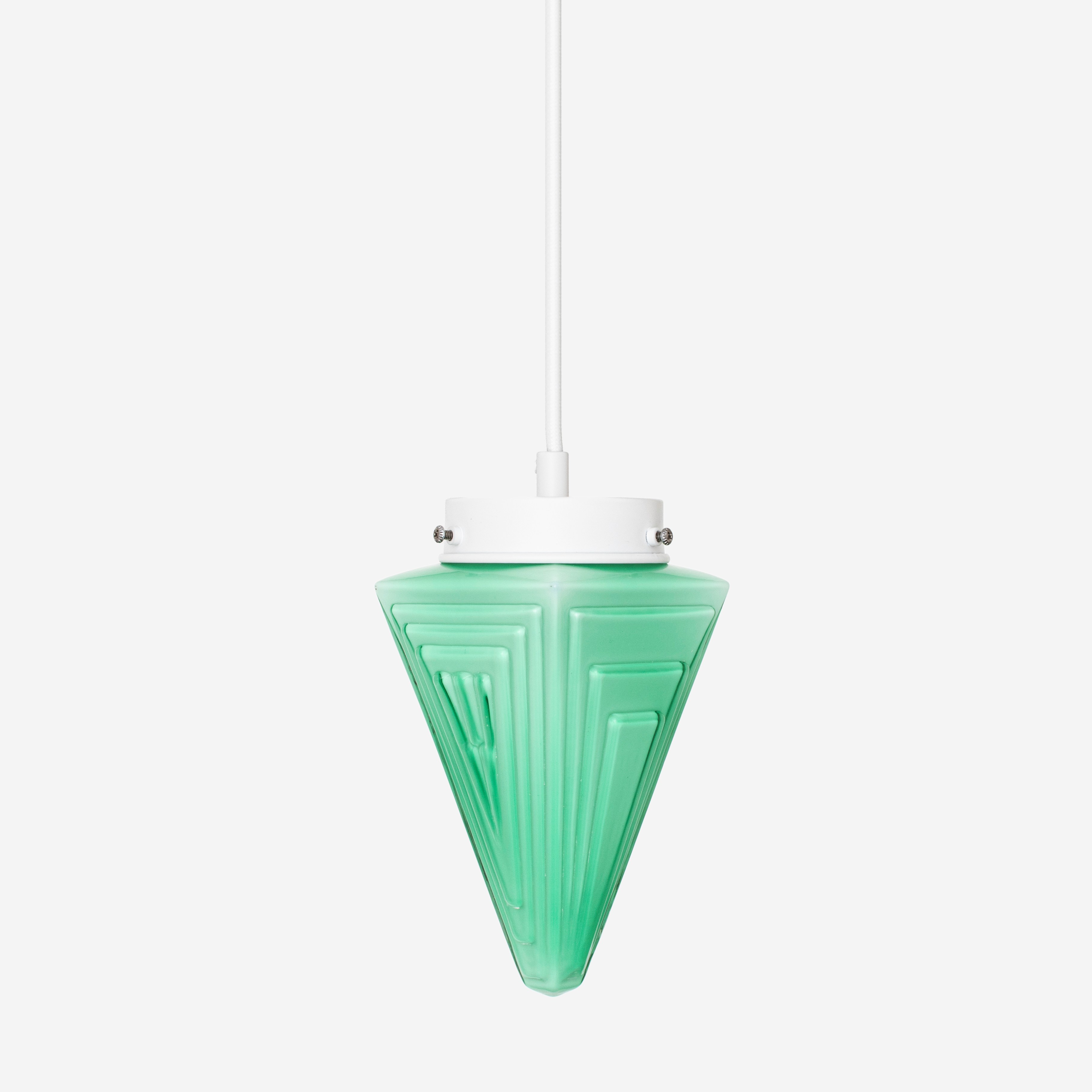 Finisterre Mint Retro Pendelleuchte mit Kabel