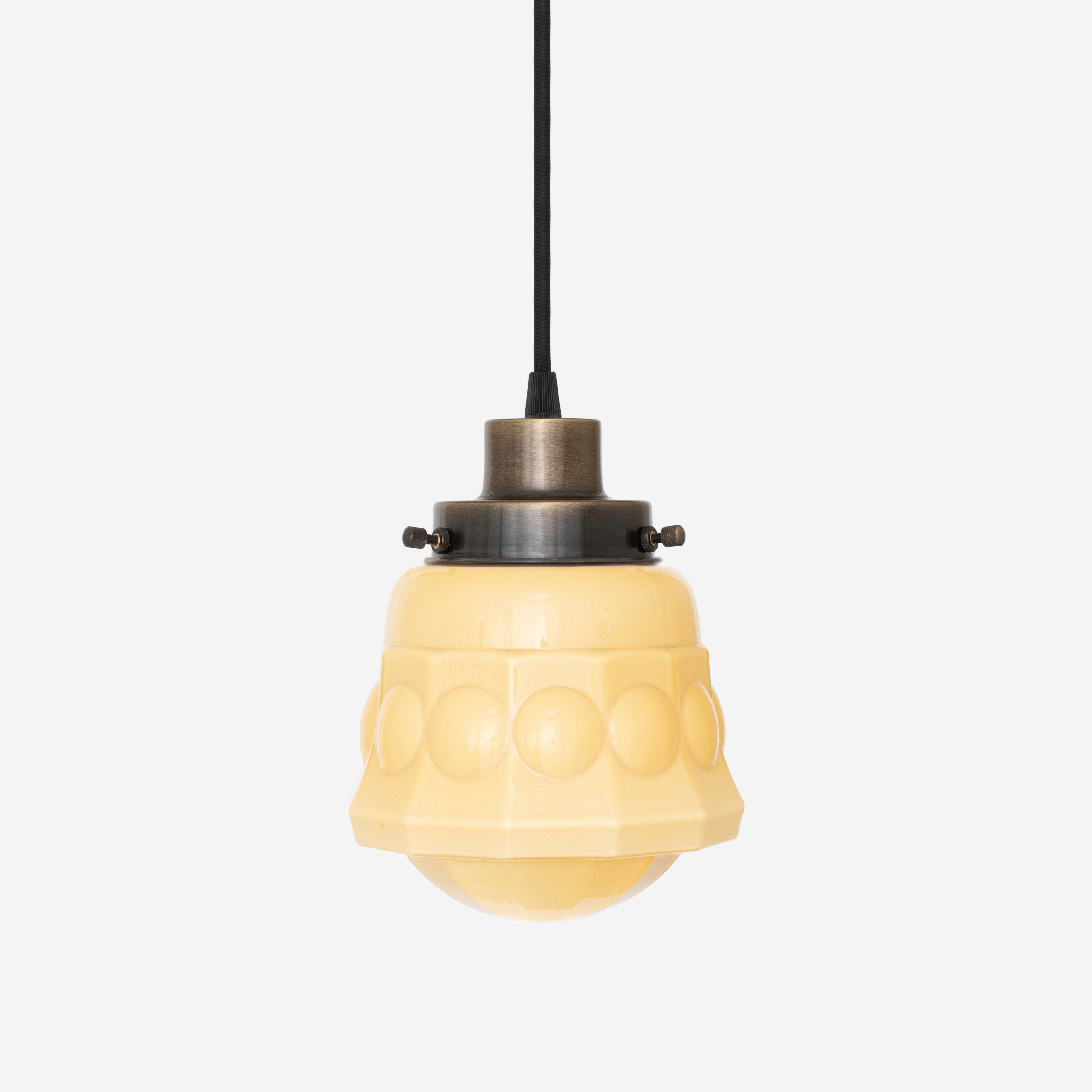 Pendelleuchte mit Kabel, Weimar Sunny 20er Jahre, Bronze