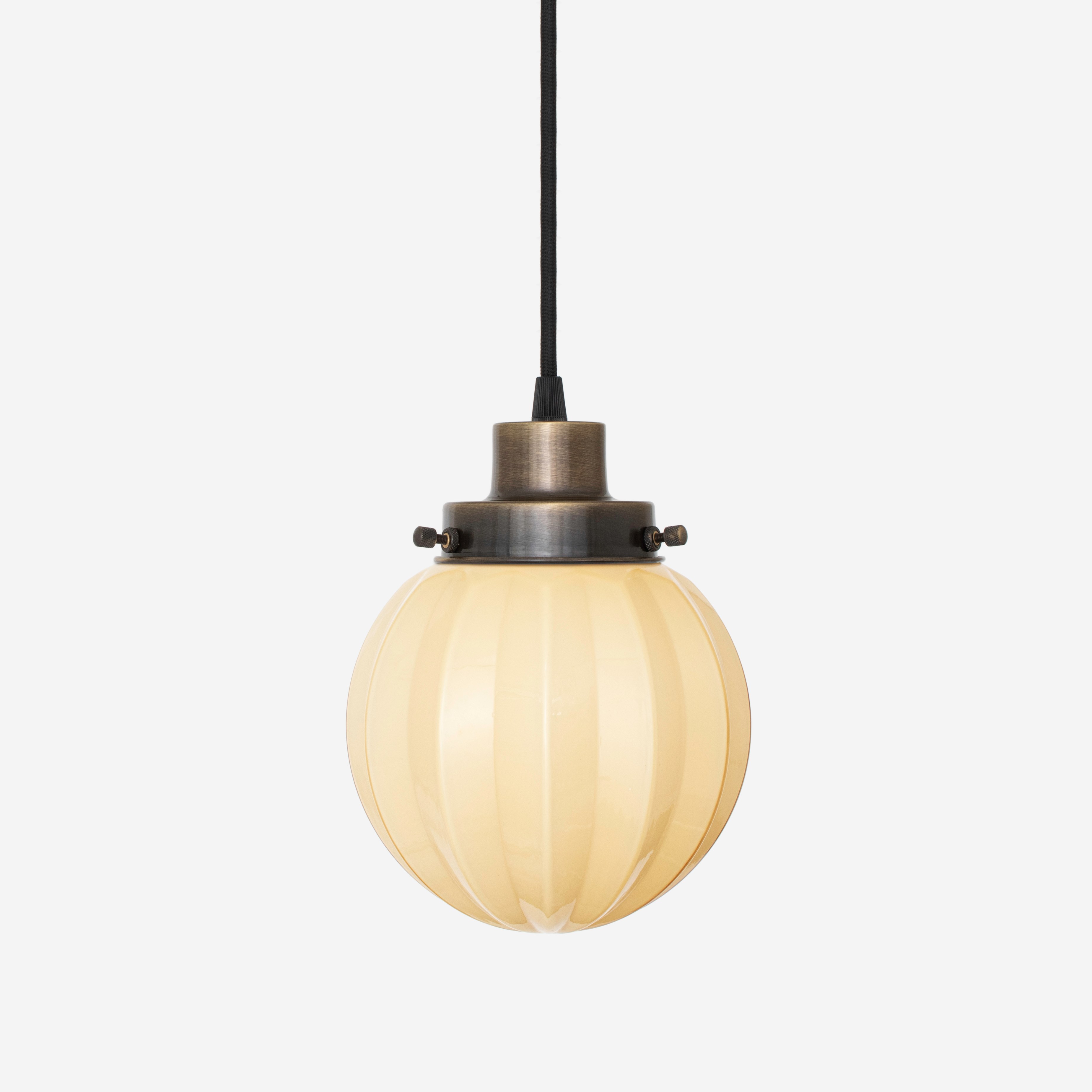 Pendelleuchte mit Kabel, Carambola Sunny 20er Jahre, Bronze