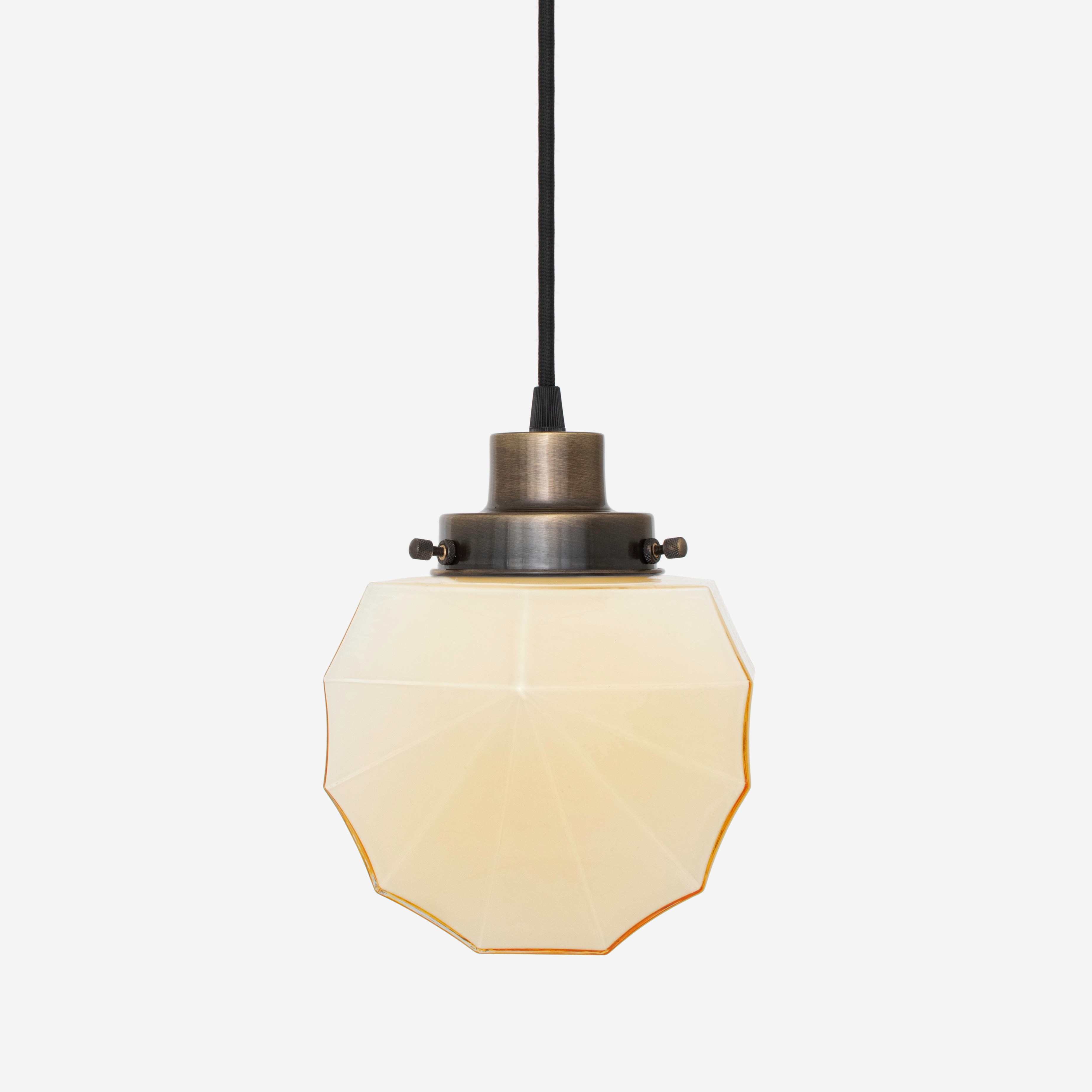 Pendelleuchte mit Kabel, Johanna Sunny 20er Jahre, Bronze