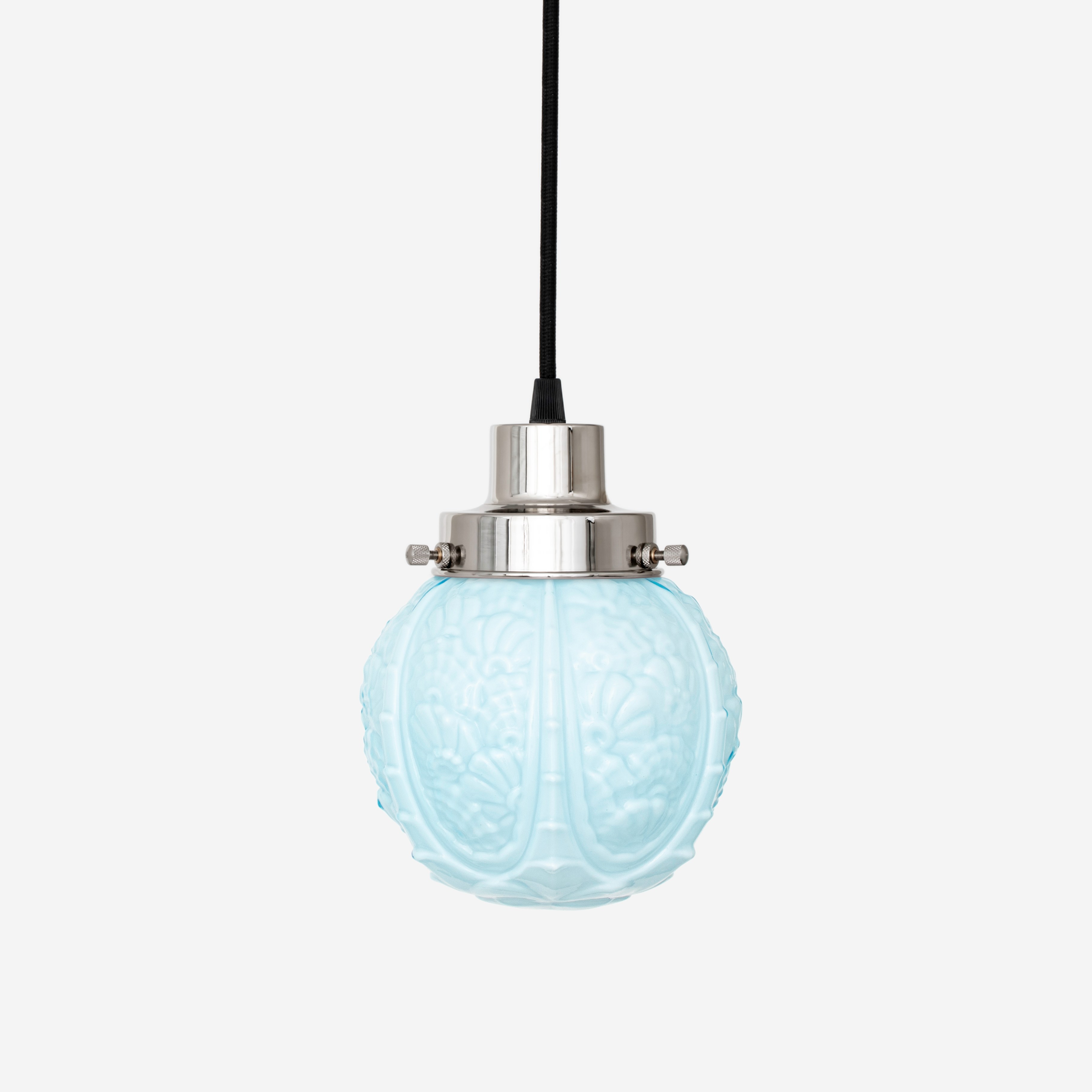 Hängelampe am Kabel Guimard Flower Misty 20's Nickel