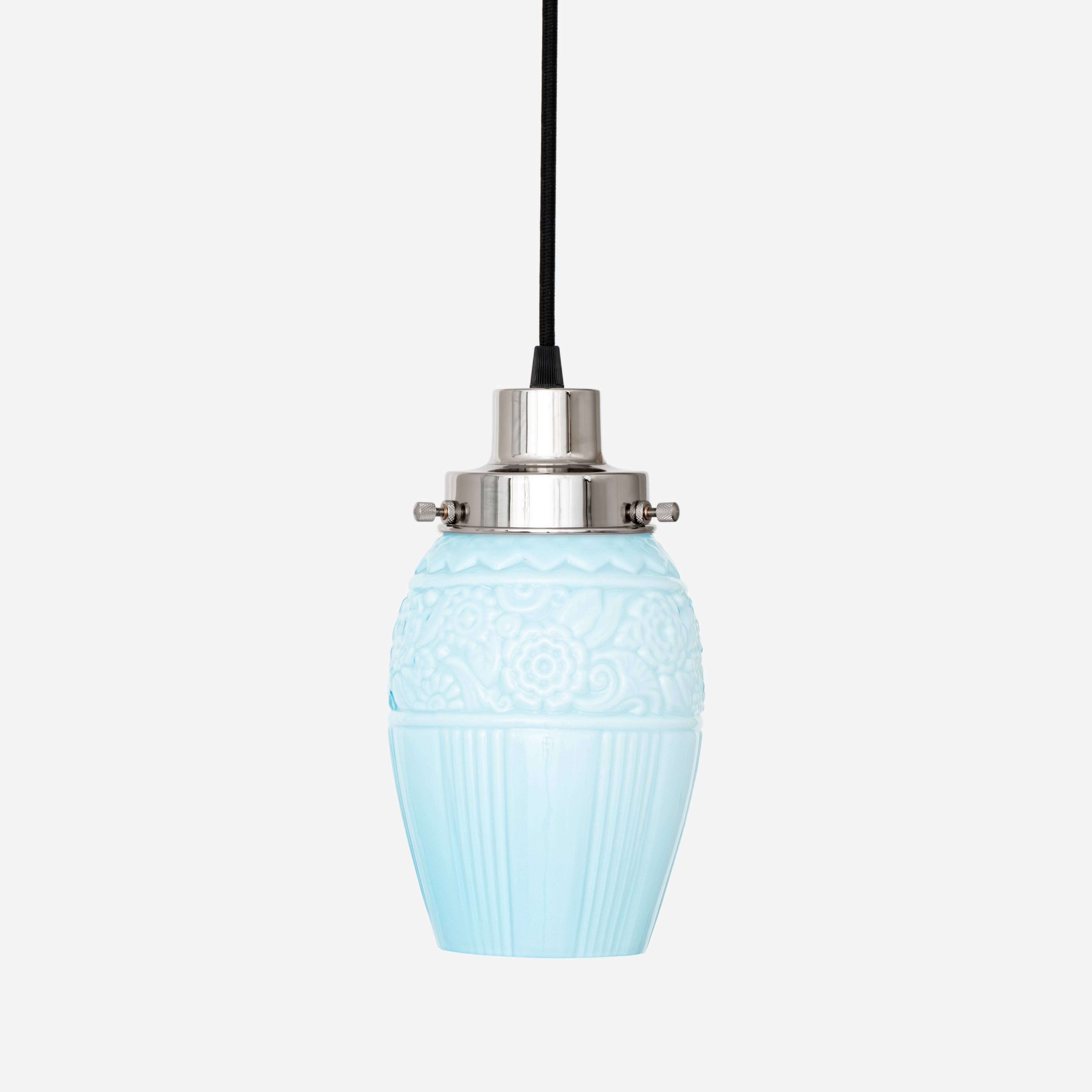 Hängelampe am Kabel Flower Yard Misty 20's Nickel