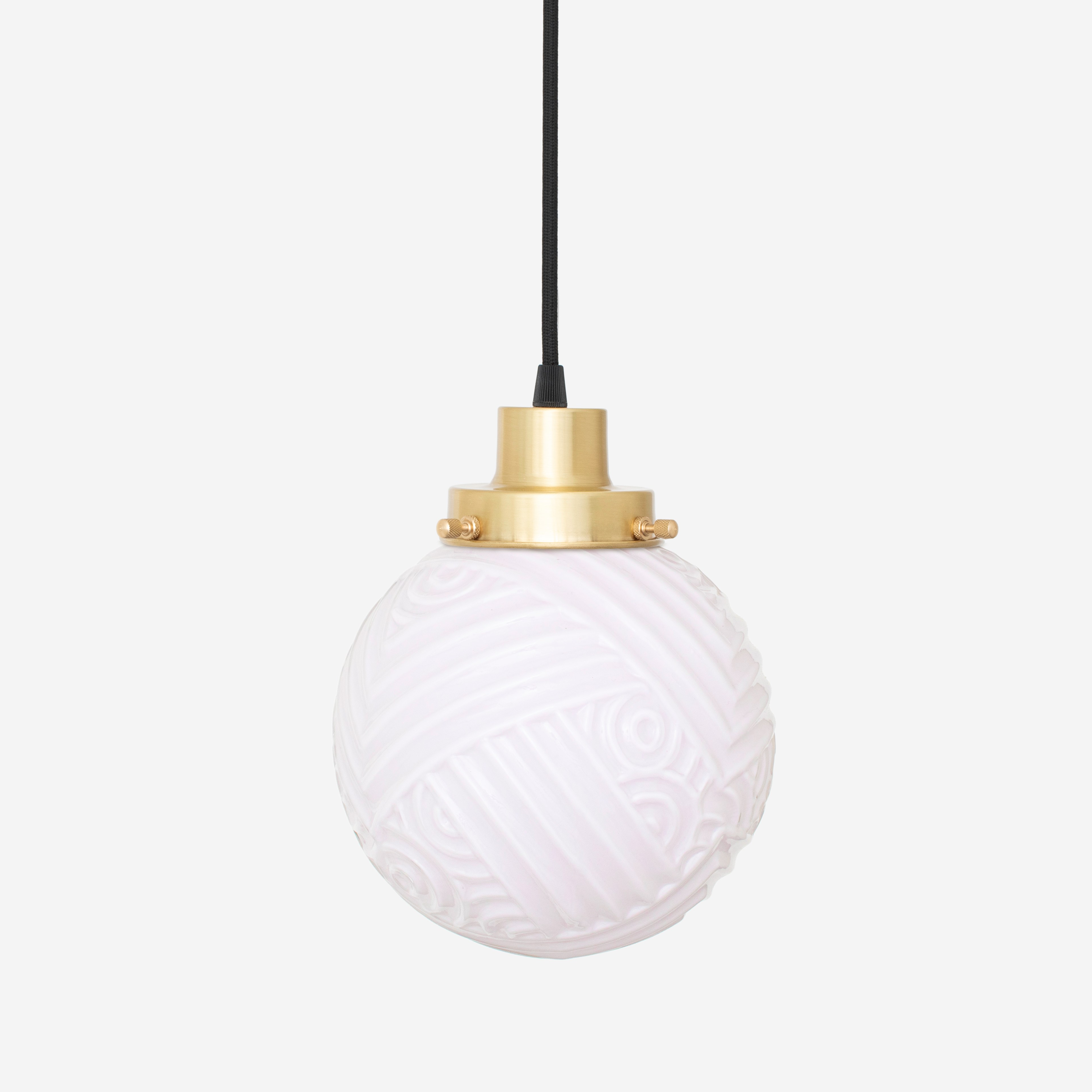 Hängelampe am Kabel Nouveau Romance Blush 20's Messing
