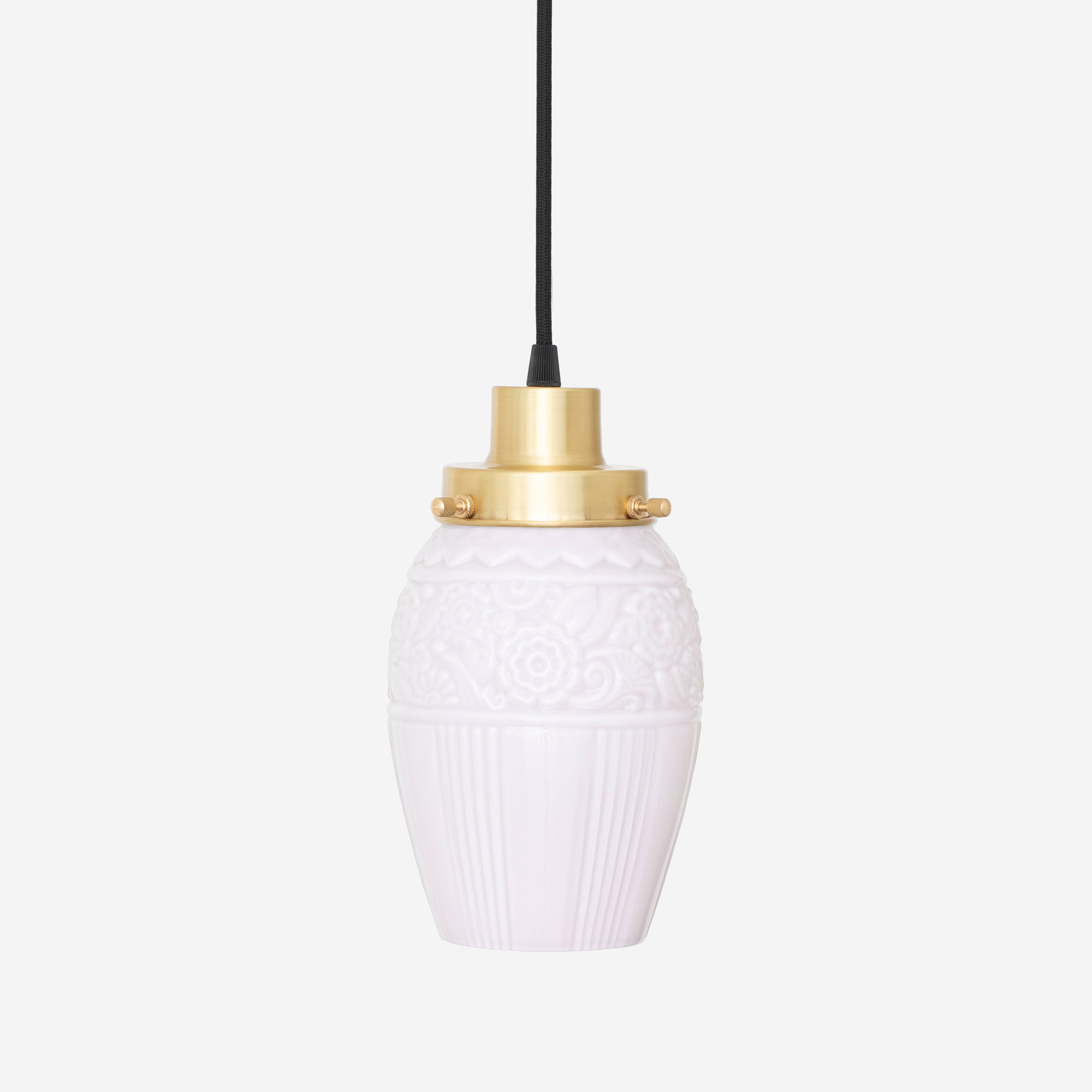 Hängelampe am Kabel Flower Yard Blush 20's Messing