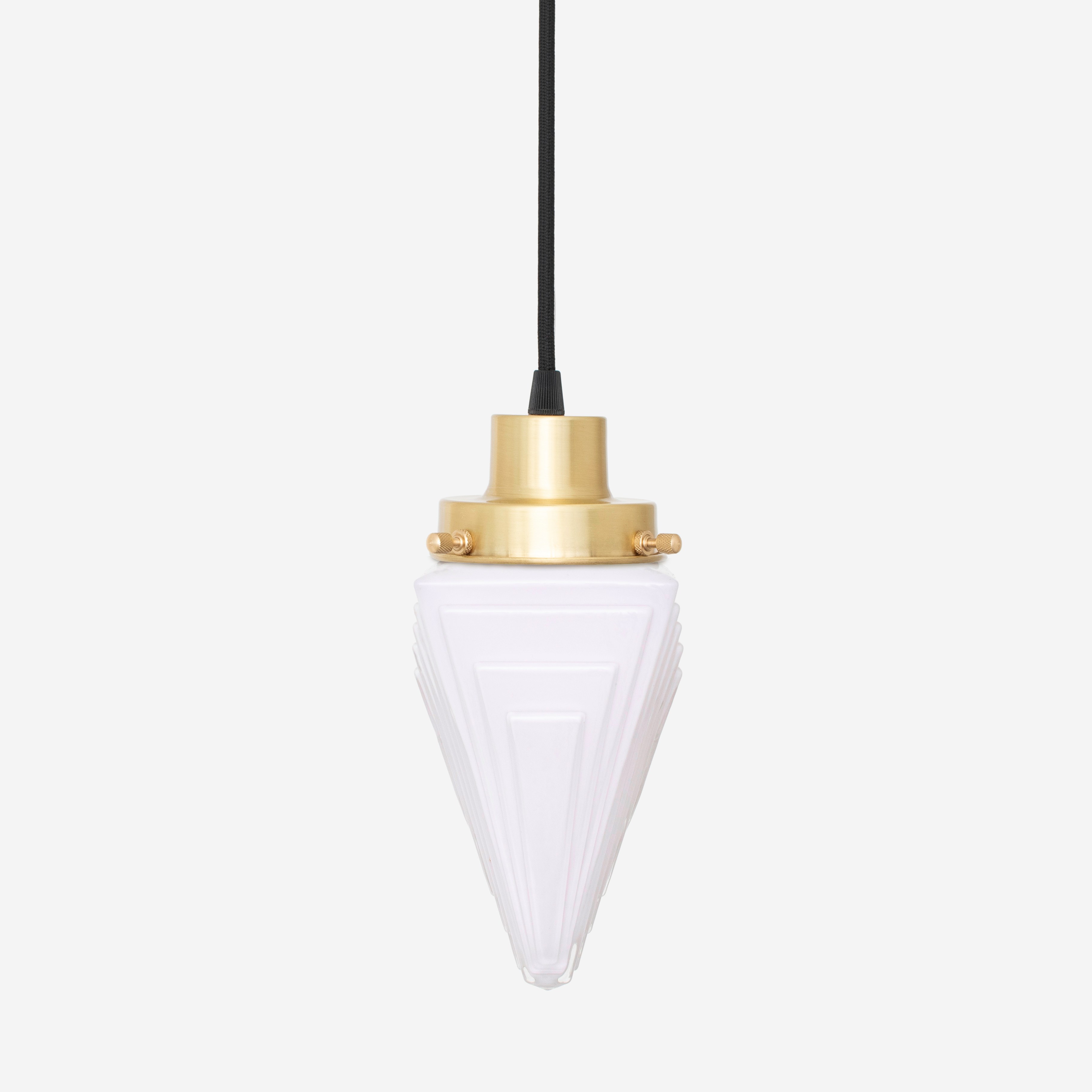 Hängelampe am Kabel Finisterre Blush 20's Messing
