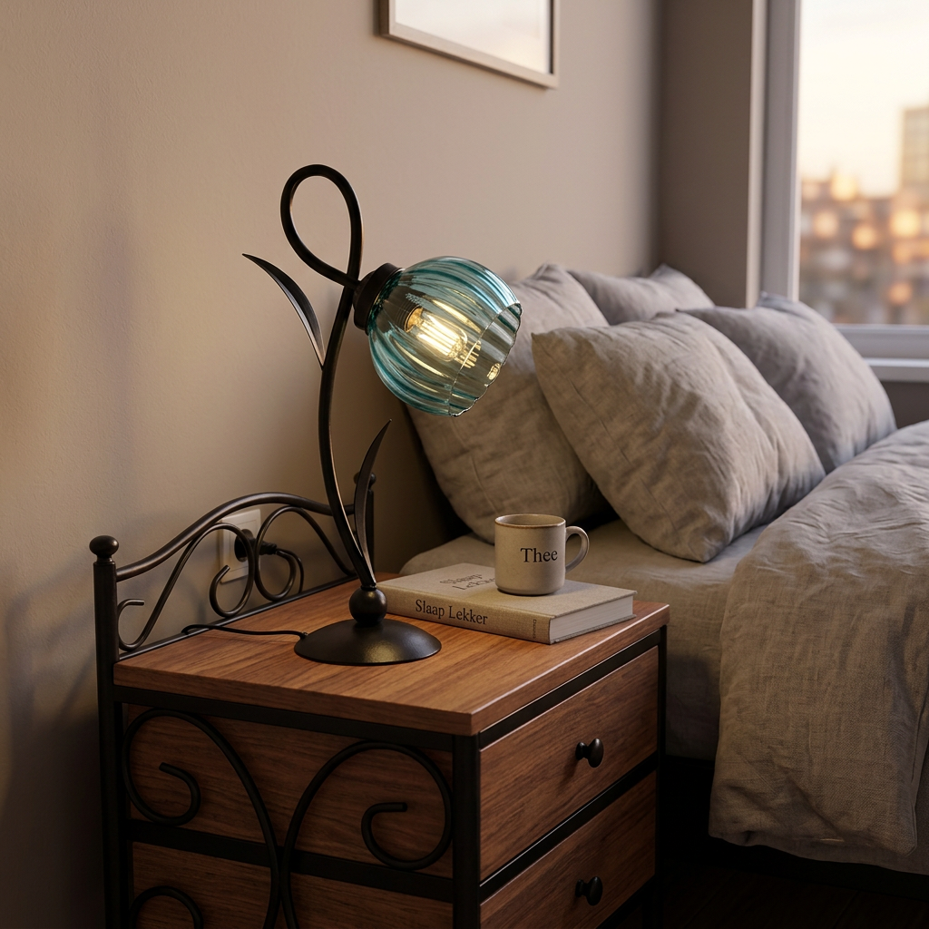 Lovely lampe de table Calabash Blue Ballet Moonlight