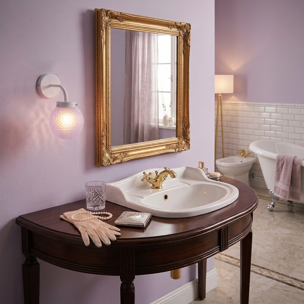 Wandleuchte Nouveau Romance Blush Retro