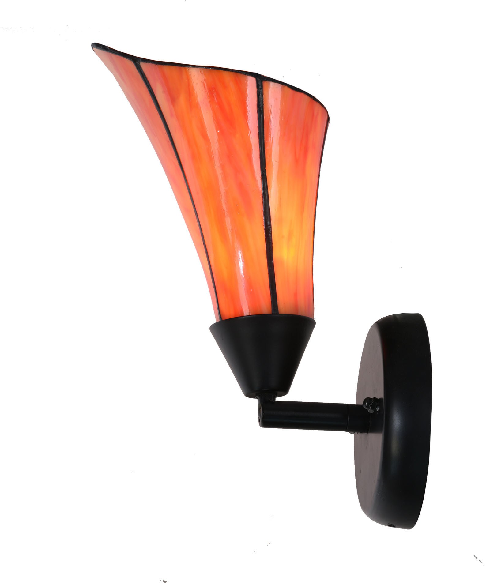 Tiffany Wall Lamp small Calla red/orange