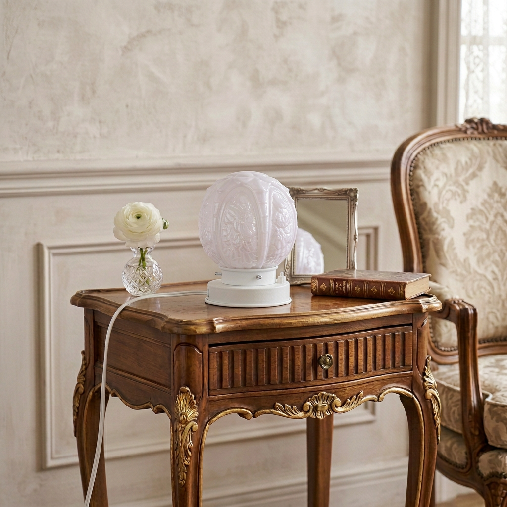 Tischleuchte Guimard Flower Blush Retro