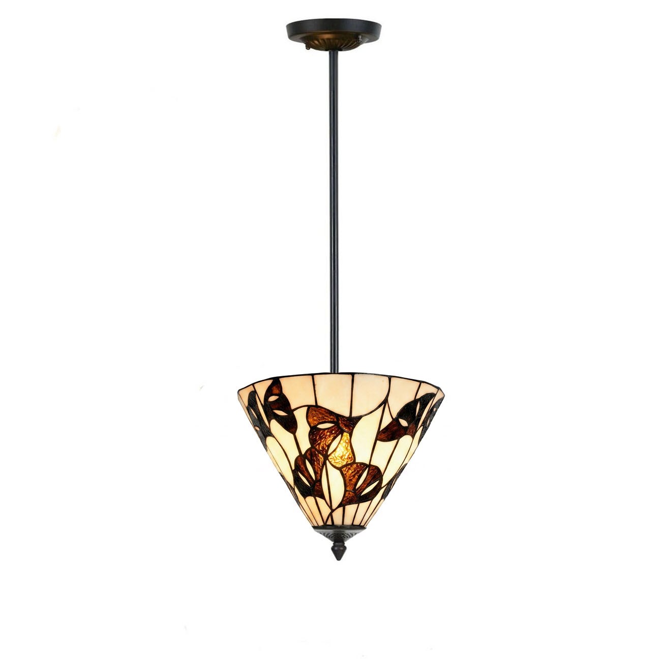 Tiffany Up-light Ginkgo Leaf Hanging Lamp