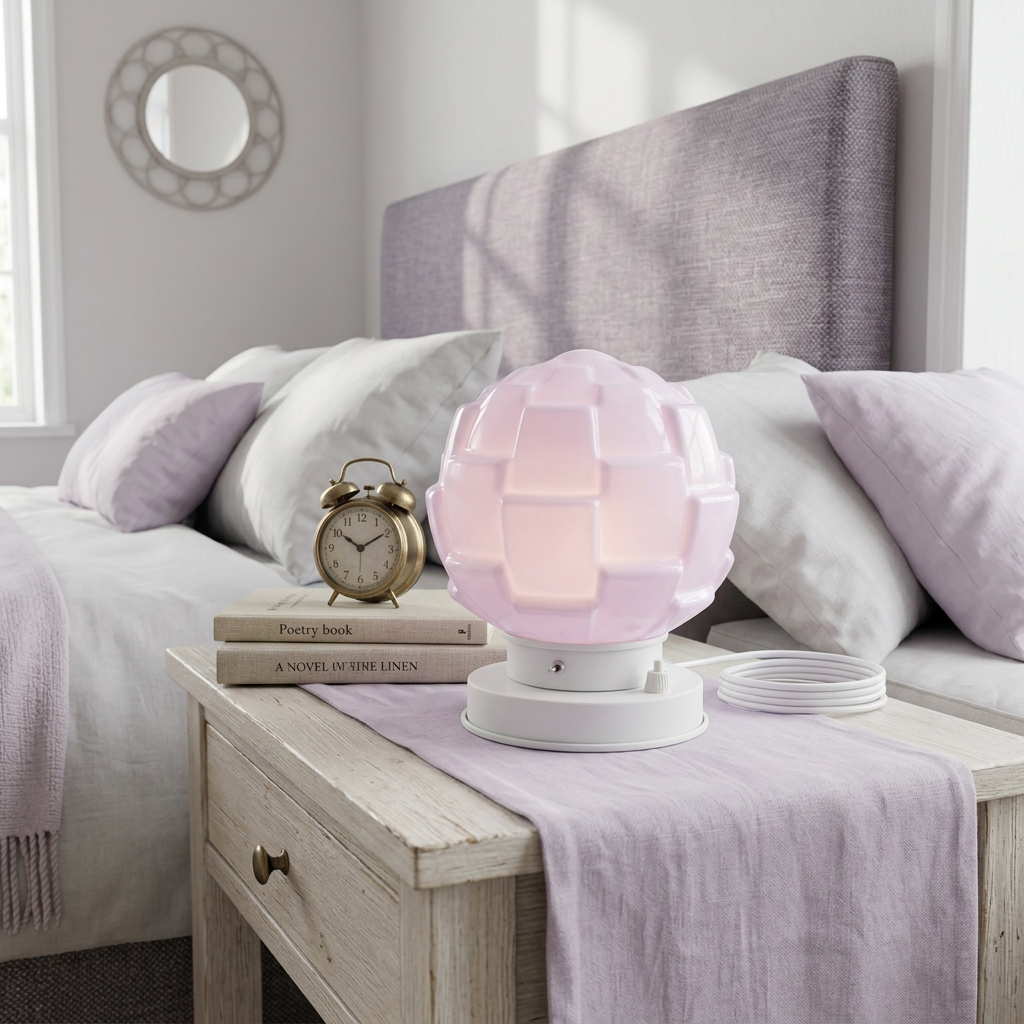 Tischleuchte Bretagne Blush Retro