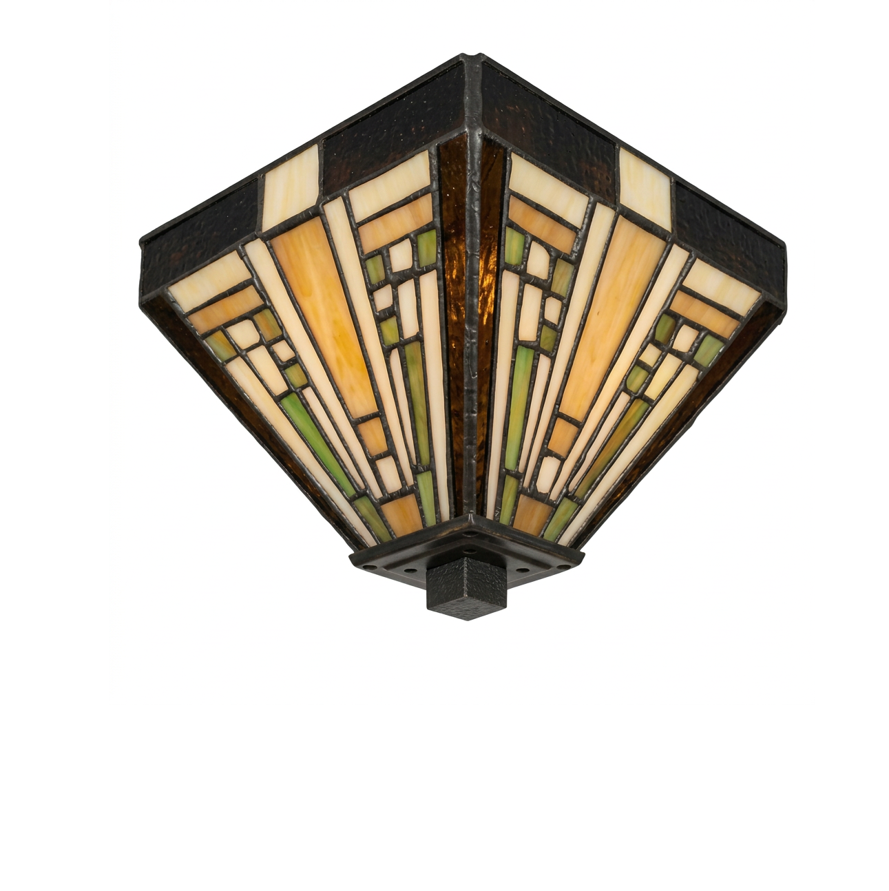 Tiffany Ceiling Light Rising Sun Small