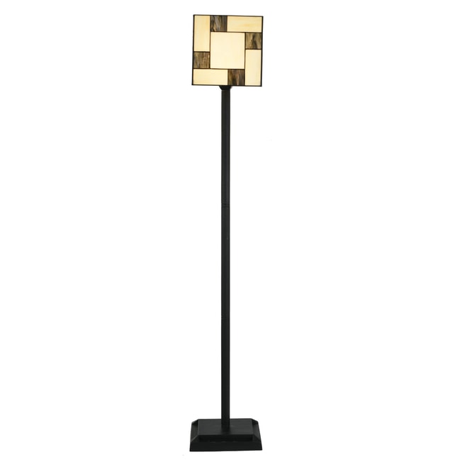 Tiffany Vloerlamp Mondriaan - aan