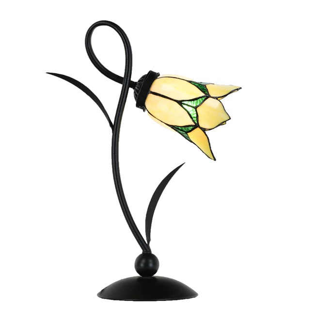 Tiffany Lovely Flower Table Lamp Yellow Romantic