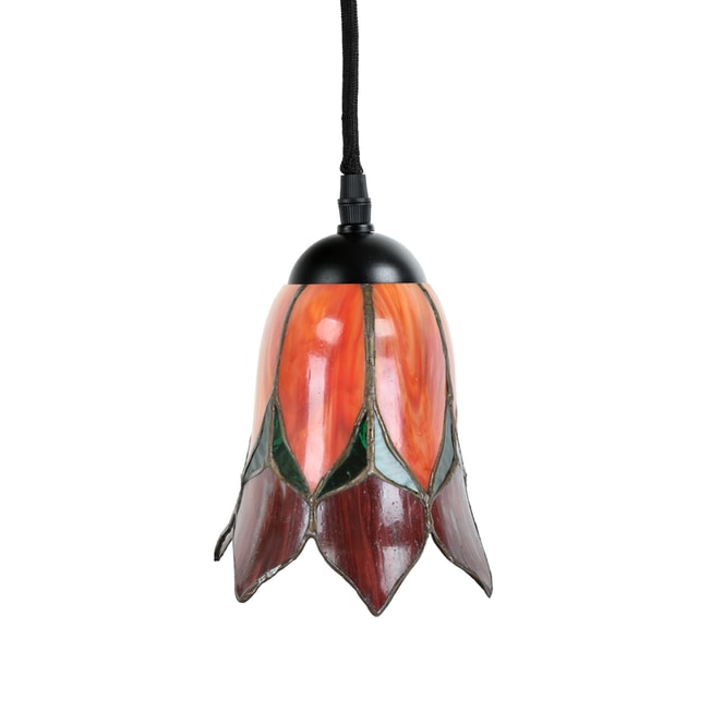 Tiffany Hanglamp Lovely Flower Red - uit