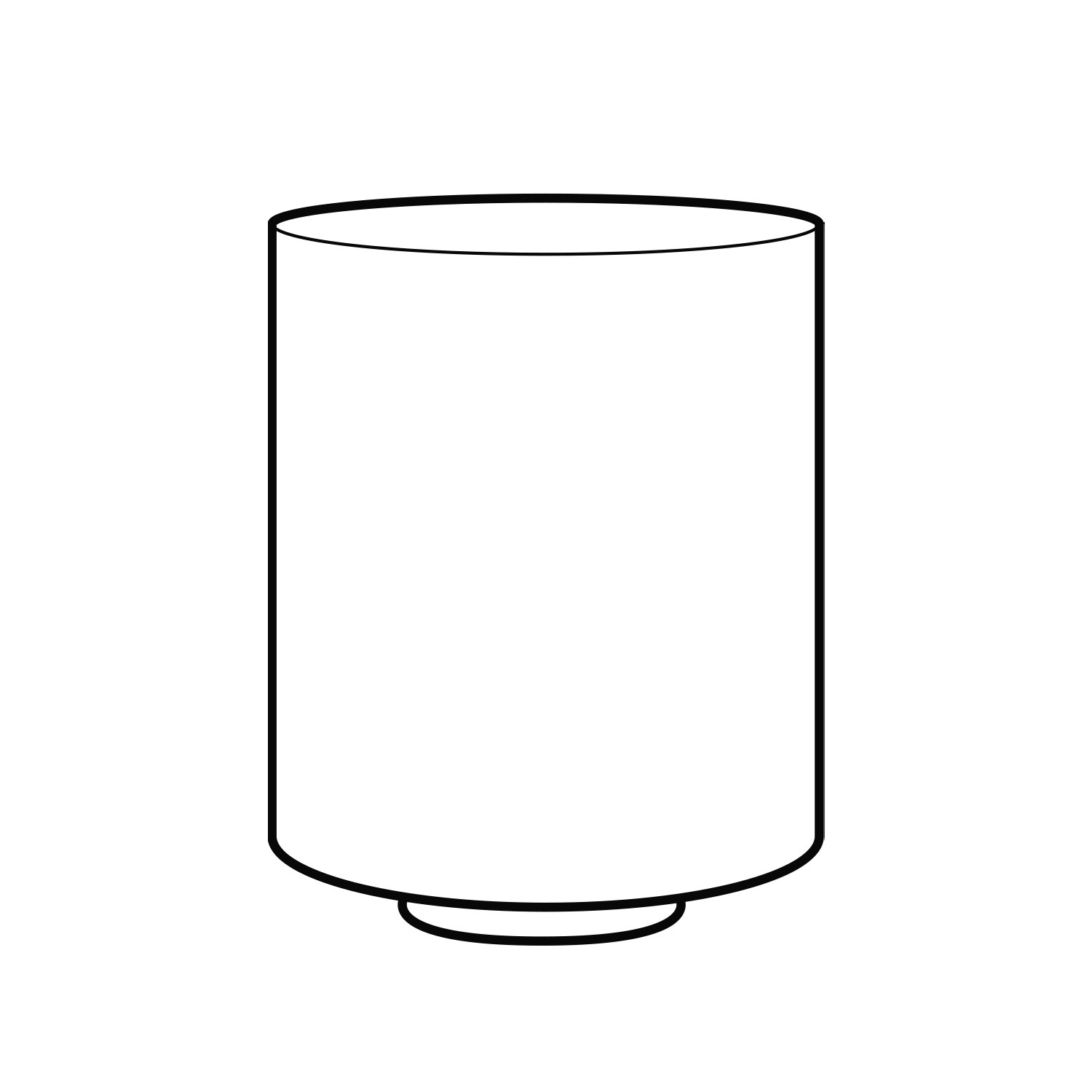 Glasschirm Sleek Cylinder