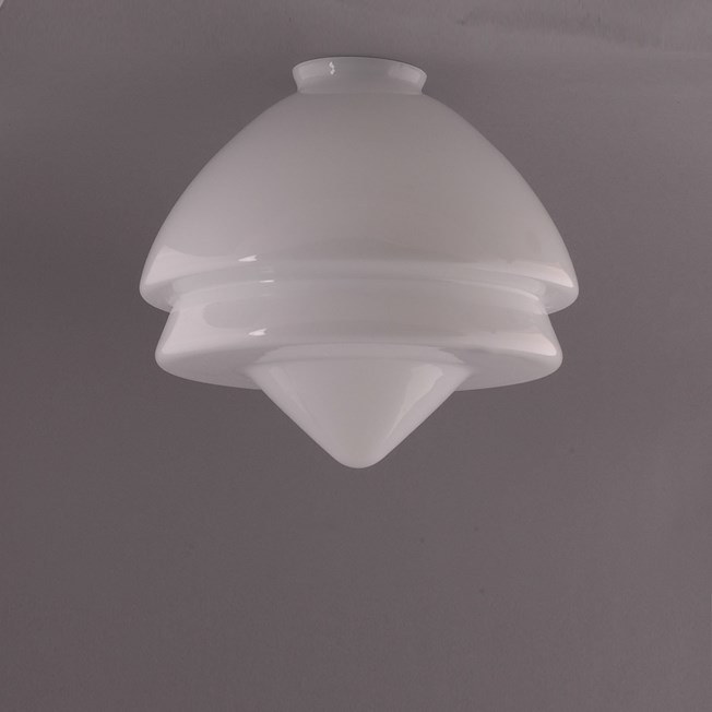 Glass Lampshade Art Deco Pointy Large