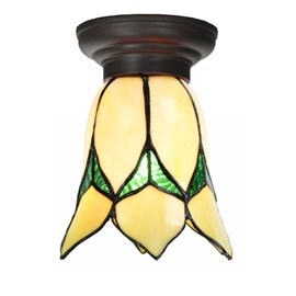 Tiffany Ceiling Lamp Small Lovely Flower Yellow