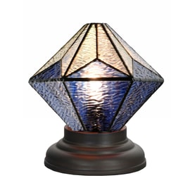 Tiffany Low Table Lamp Akira Blue