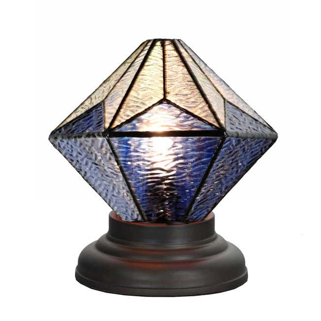 Tiffany Low Table Lamp Akira Blue
