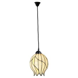 Tiffany Pendant Lamp Nature Open on Linen Cord