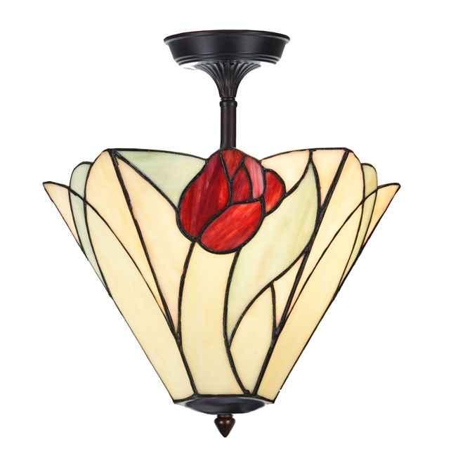 Tiffany Extended Ceiling Lamp Tulip