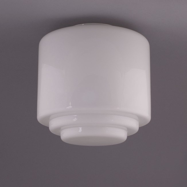 Glass Lampshade Stepped Cylinder Large