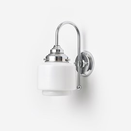Wall Lamp Stepped Cylinder Small Meander Chrome