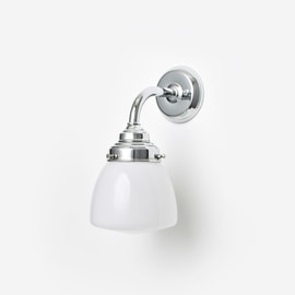 Wall Lamp Schoolglobe Small Curve Chrome