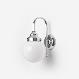 Wall Lamp Globe Ø 15 Meander Chrome