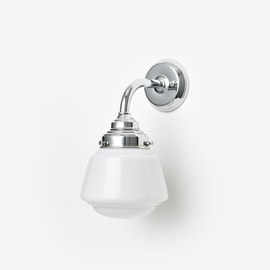 Wall Lamp High Button Curve Chrome