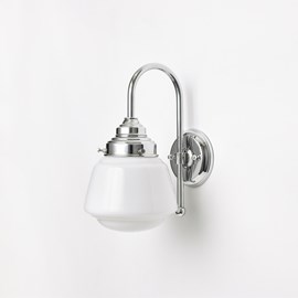 Wall Lamp High Button Meander Chrome