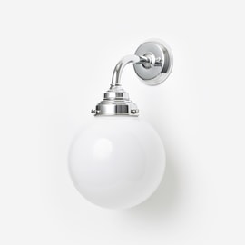 Applique Murale Globe Ø 20 Curve Chrome