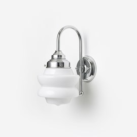 Wall Lamp Small Top Meander Chrom