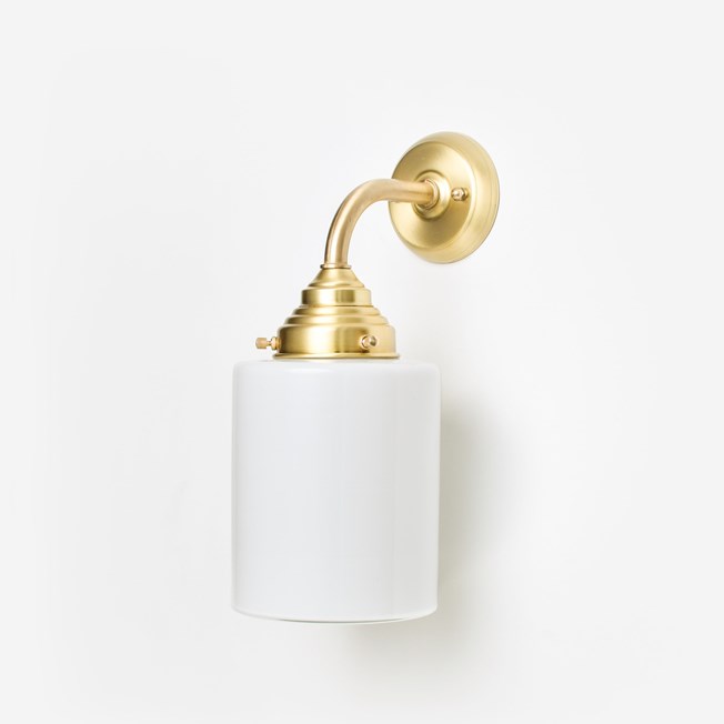 Wall lamp Sleek Cylinder  Curve Brass